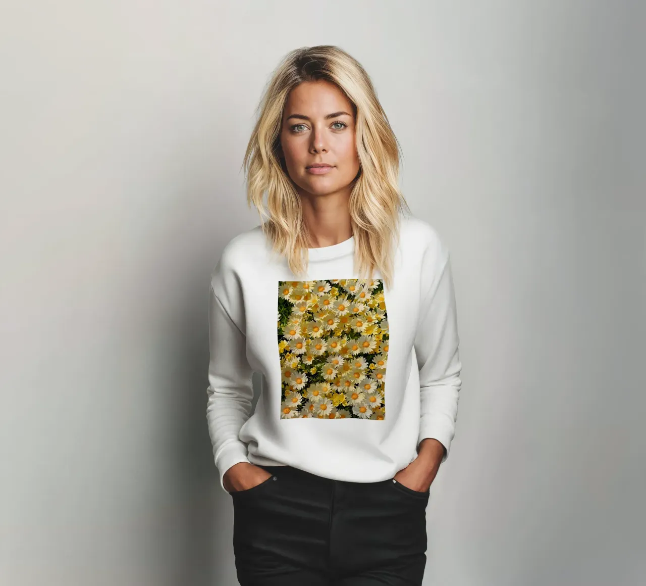 Campo di margherite assolate felpa da luxi&lace