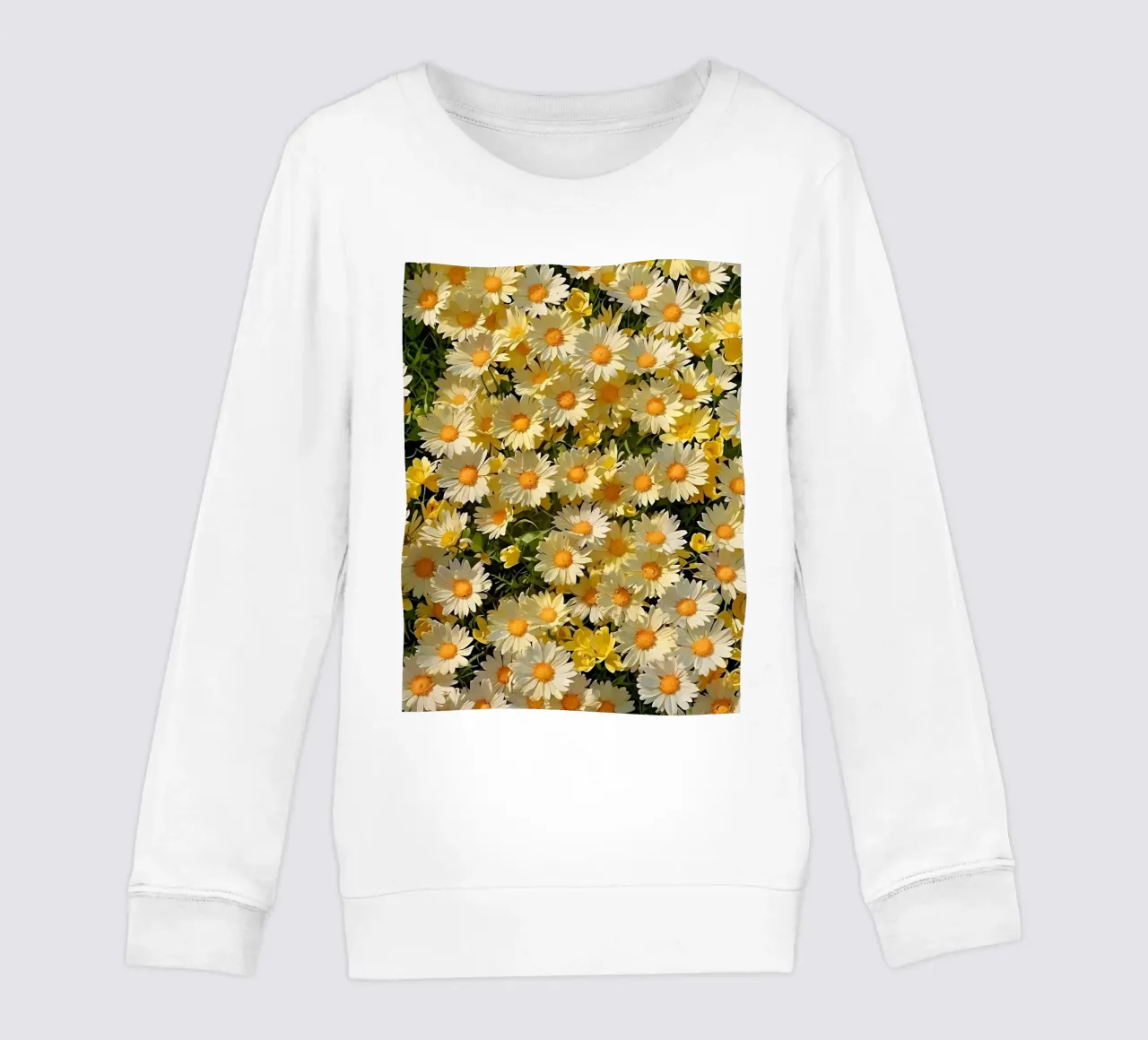 Campo di margherite assolate felpa bambino da luxi&lace