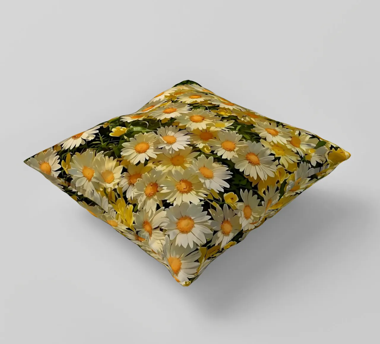 Campo di margherite assolate cuscino da luxi&lace
