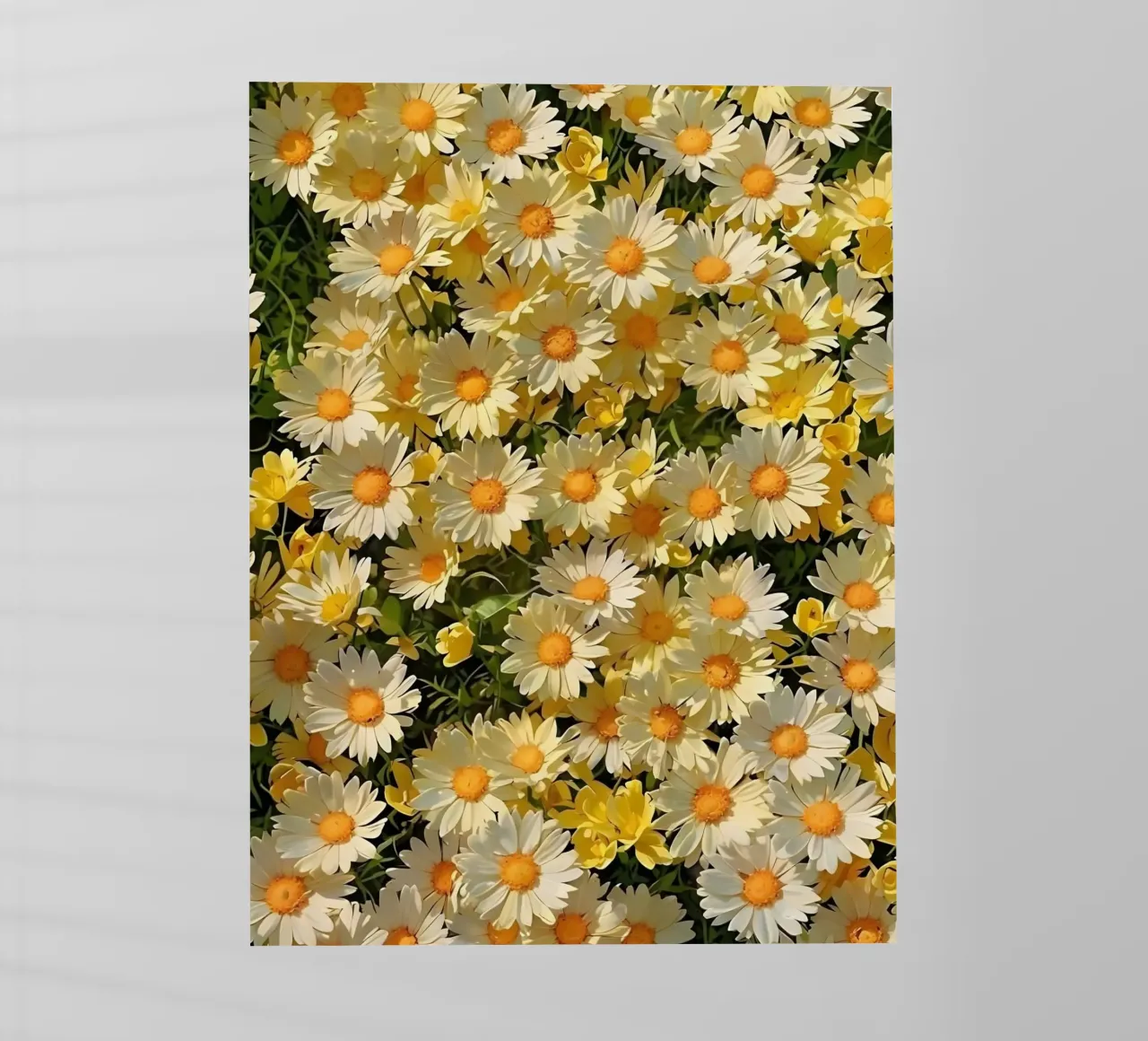 Campo di margherite assolate pellicola backlit da luxi&lace