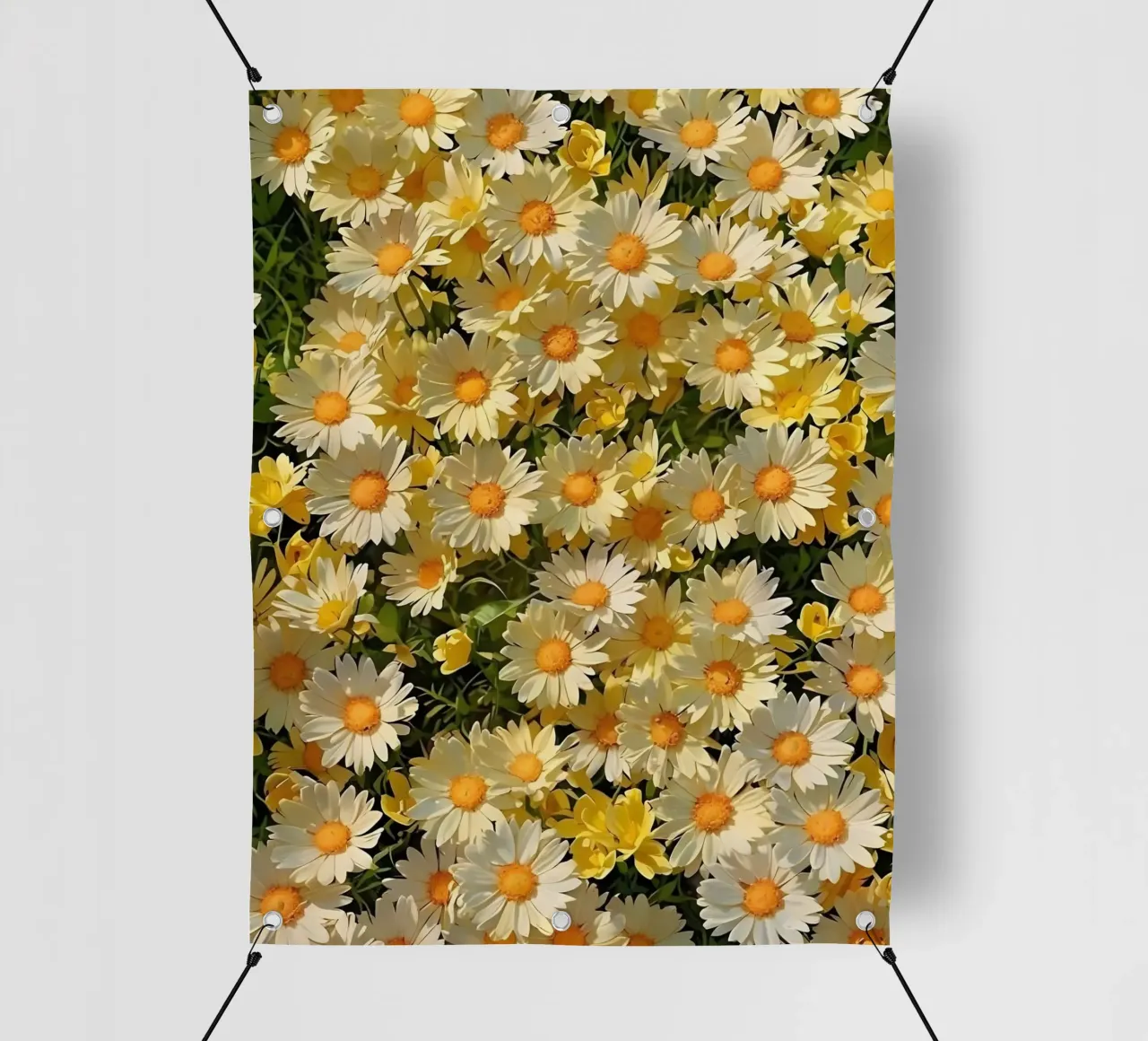 Campo di margherite assolate telo in pvc da luxi&lace