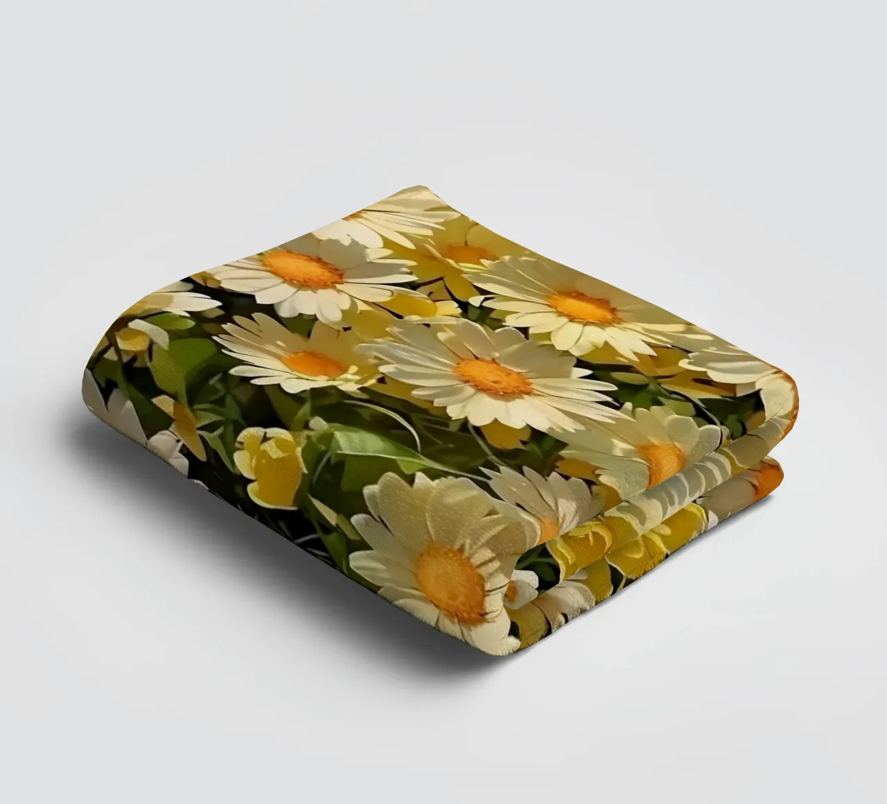 Campo di margherite assolate asciugamano da bagno da luxi&lace