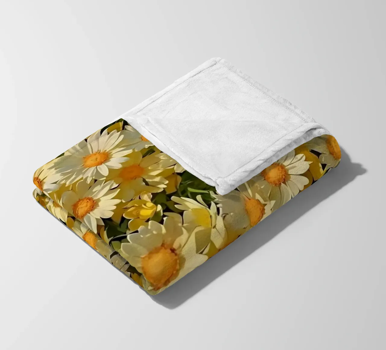 Campo di margherite assolate coperta in pile da luxi&lace