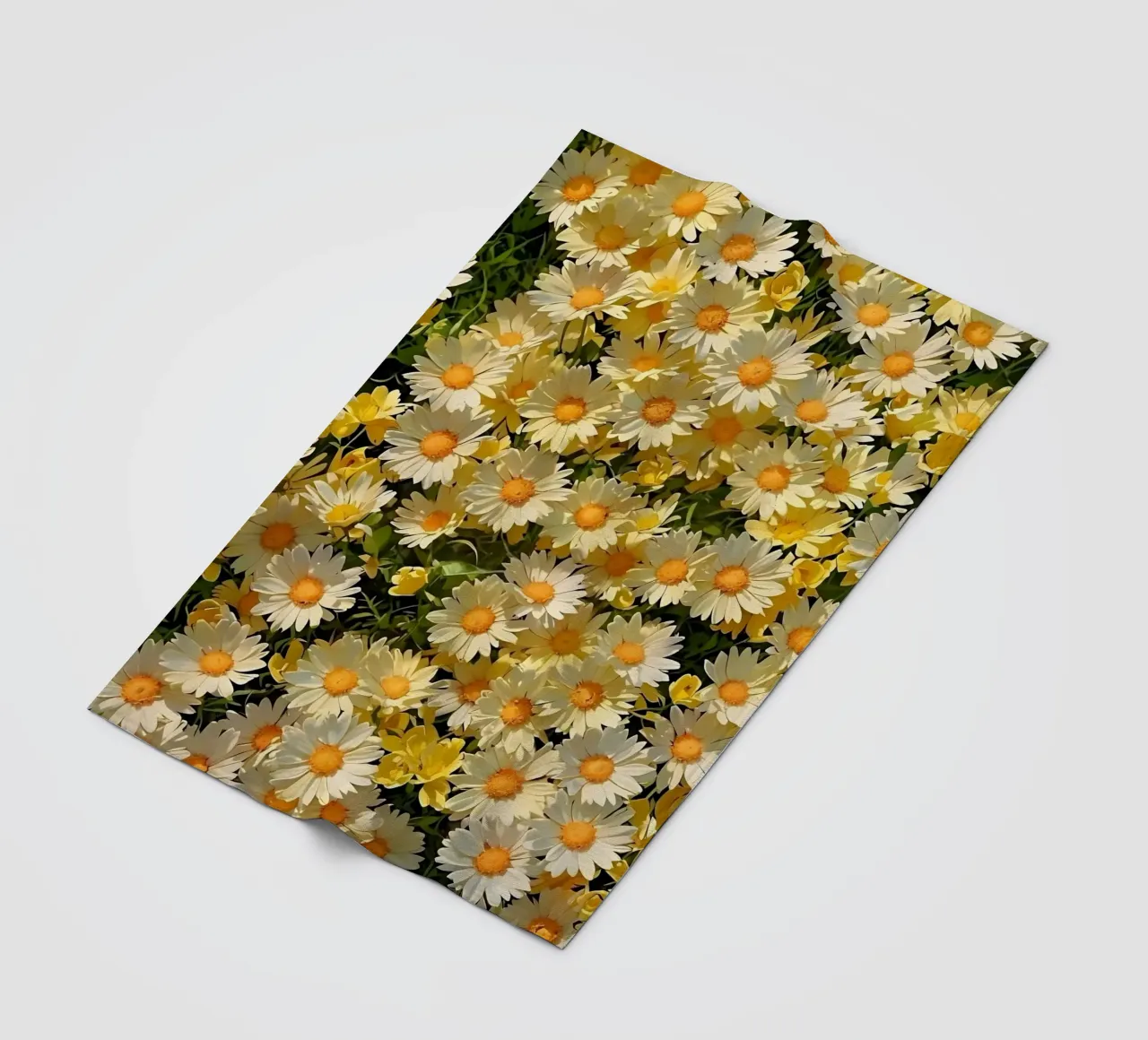 Campo di margherite assolate coperta in pile da luxi&lace
