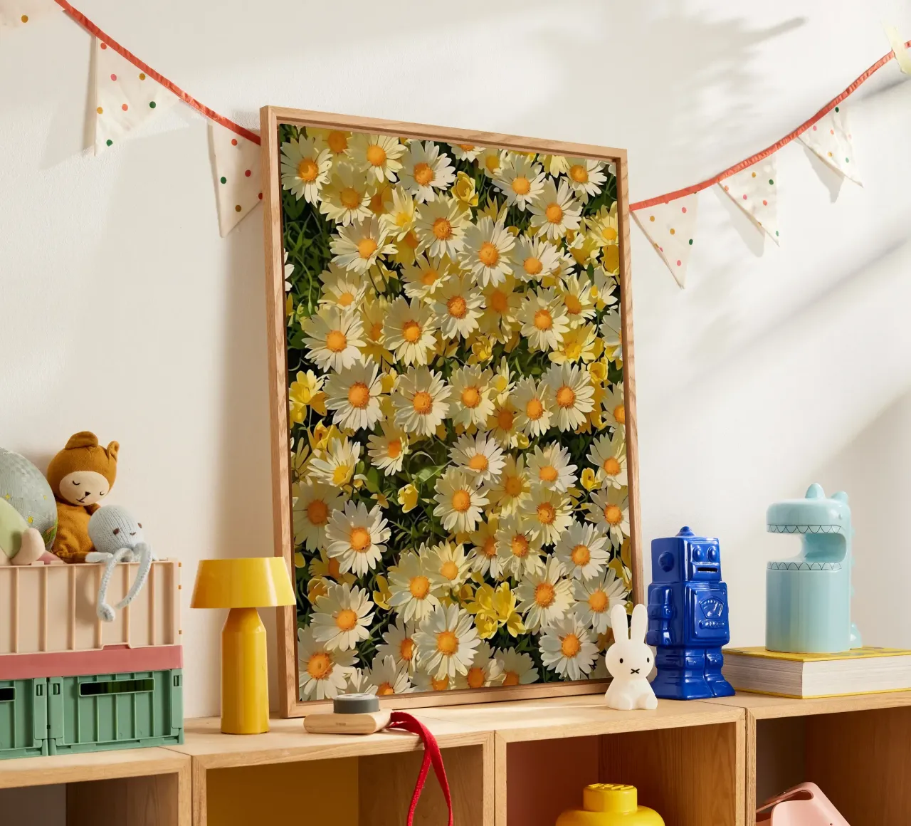 Campo di margherite assolate plexiglass da luxi&lace