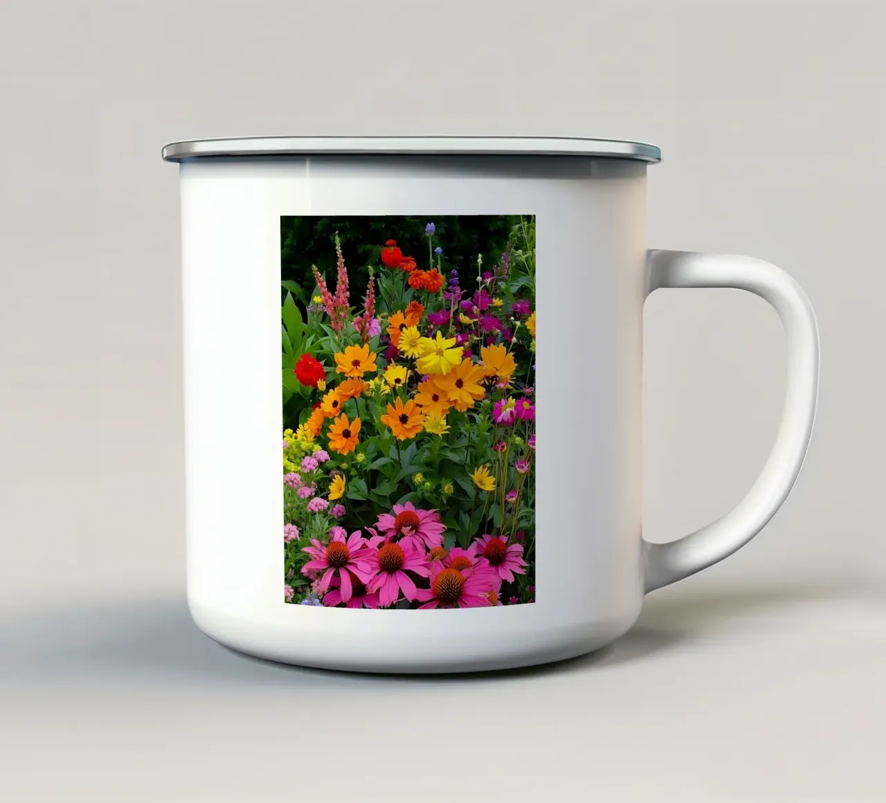 Gioia del giardino tazza in smalto da luxi&lace