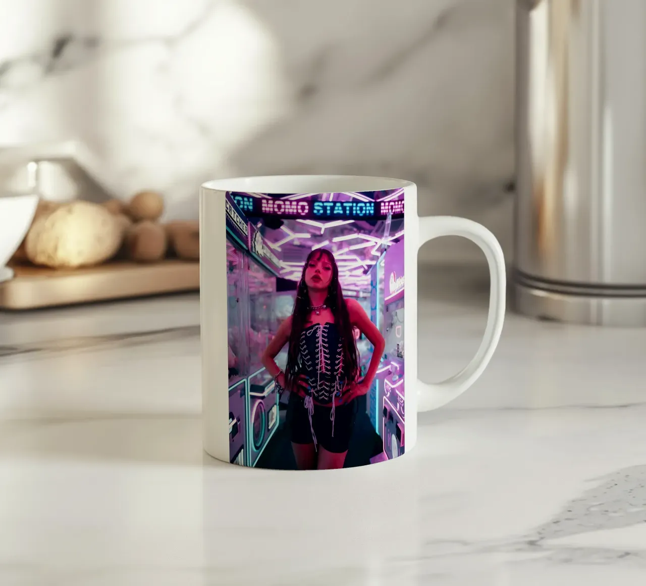 Faccia da gioco tazza in ceramica da vintage