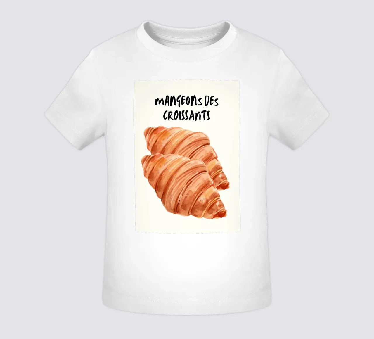 Mangeons Des Croissants maglietta neonato da Tory