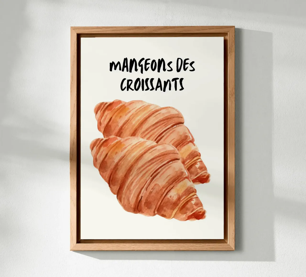 Mangeons Des Croissants alluminio dibond da Tory