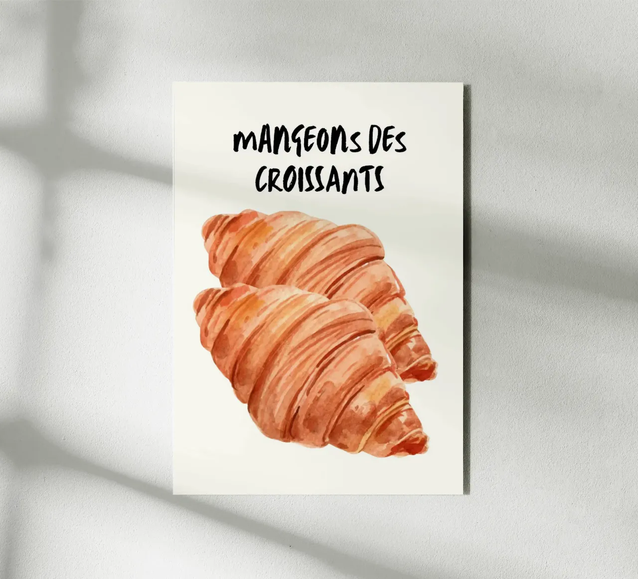 Mangeons Des Croissants alluminio dibond da Tory