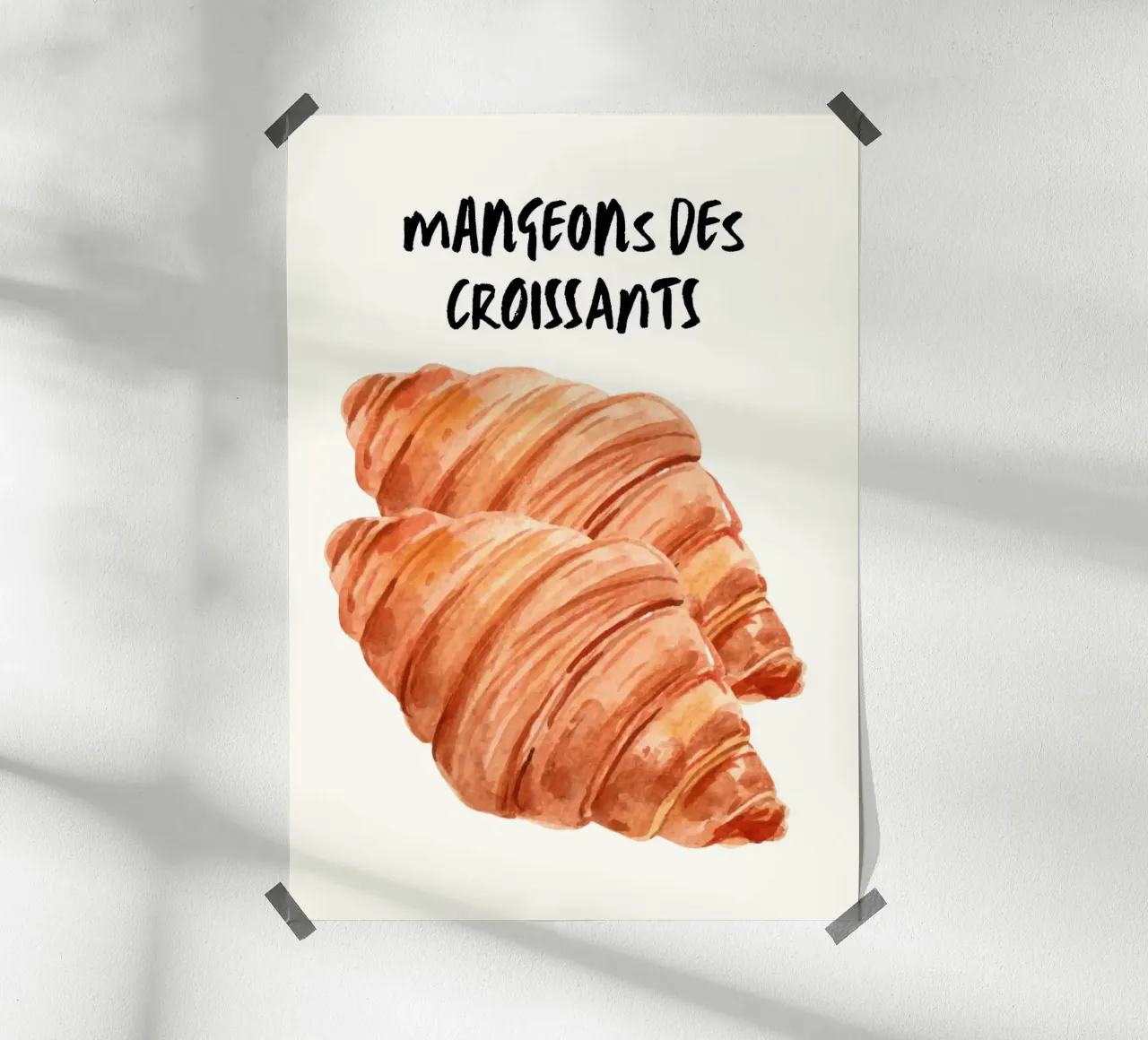 Mangeons Des Croissants carta hahnemühle da Tory