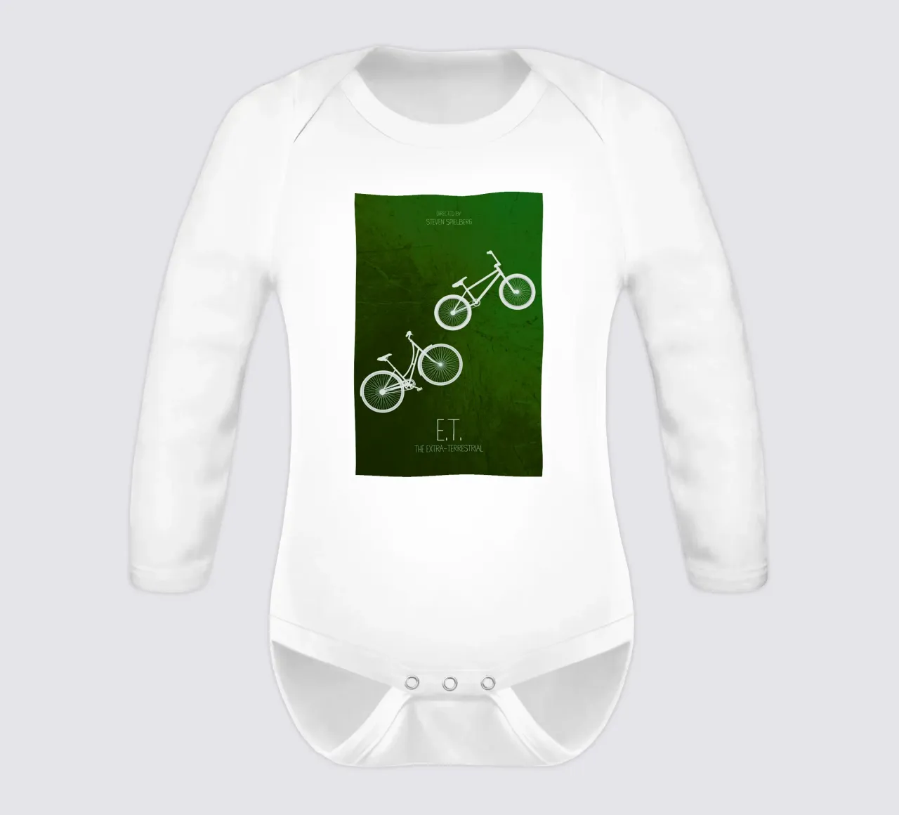 E.T. long-sleeve baby romper by Calm The Ham