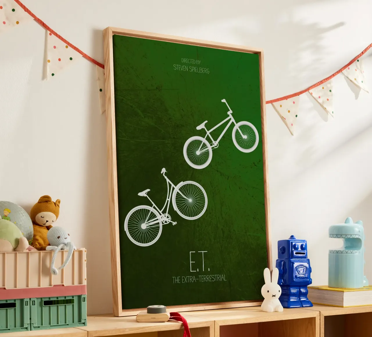 E.T. tela con Cornice a cassetta da Calm The Ham