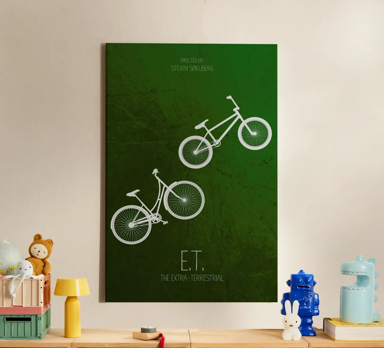 E.T. tela con Cornice a cassetta da Calm The Ham