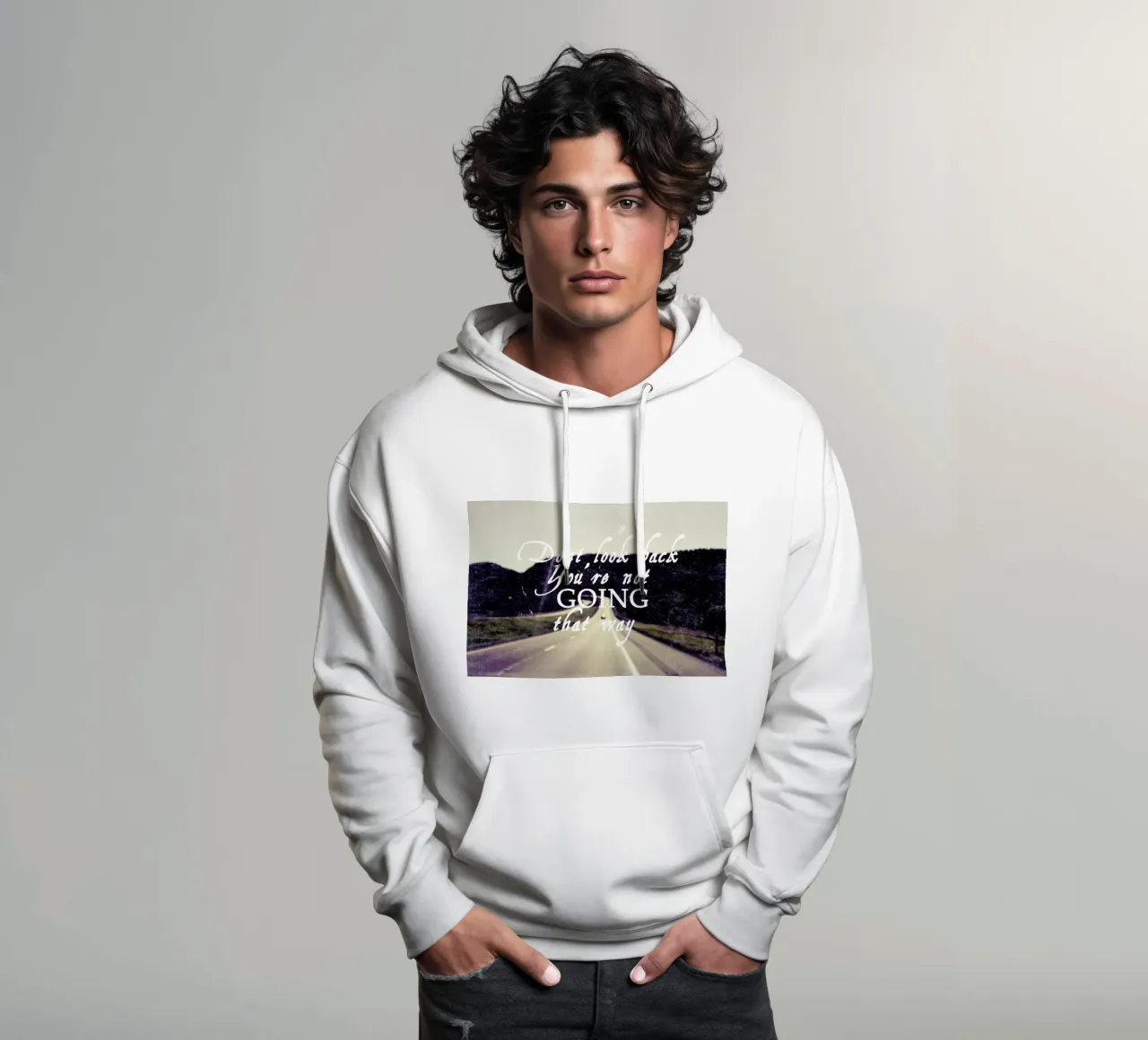 Dont Look Back felpa con cappuccio da Vintage Skies