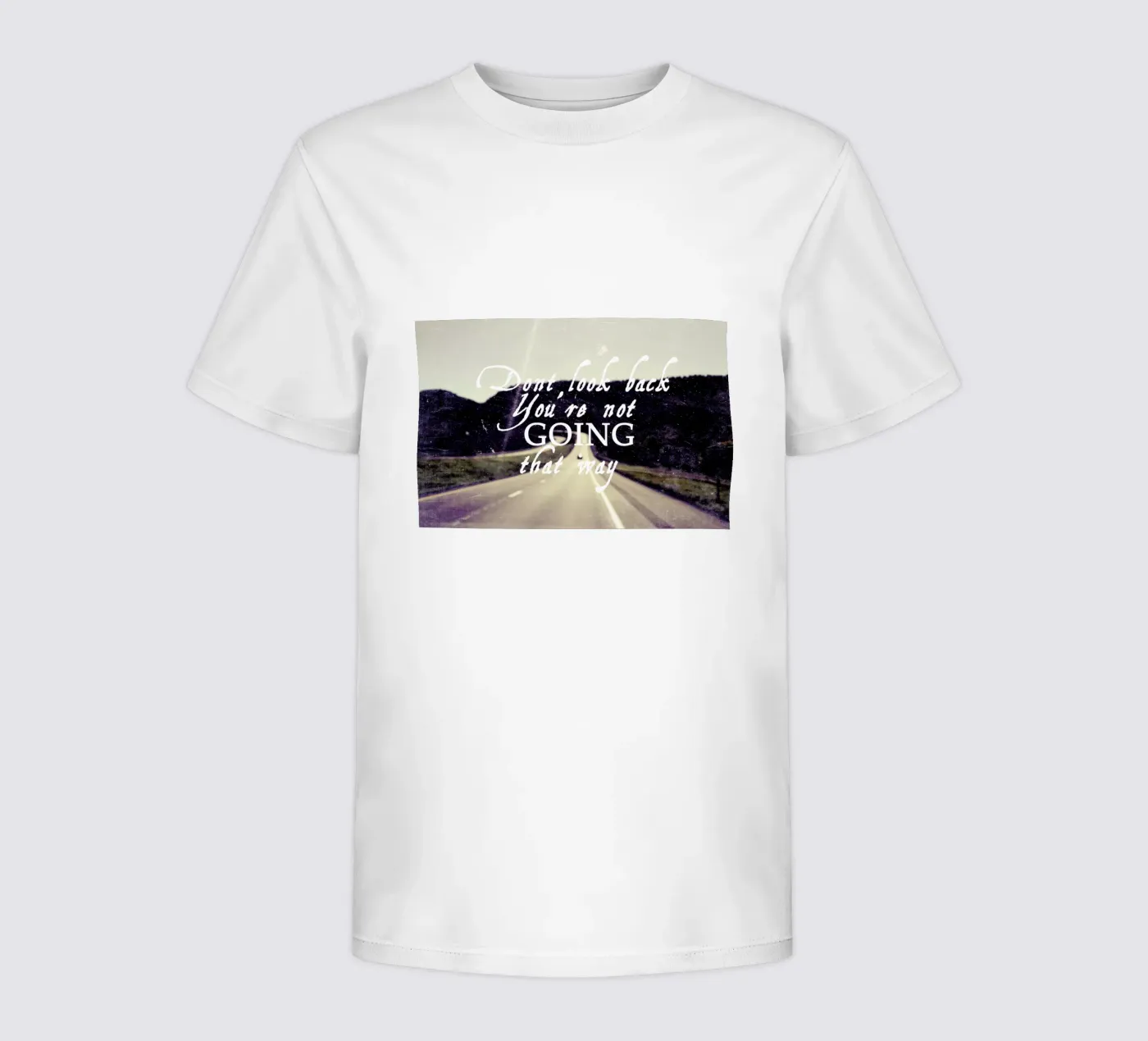 Dont Look Back t-shirt bambini da Vintage Skies