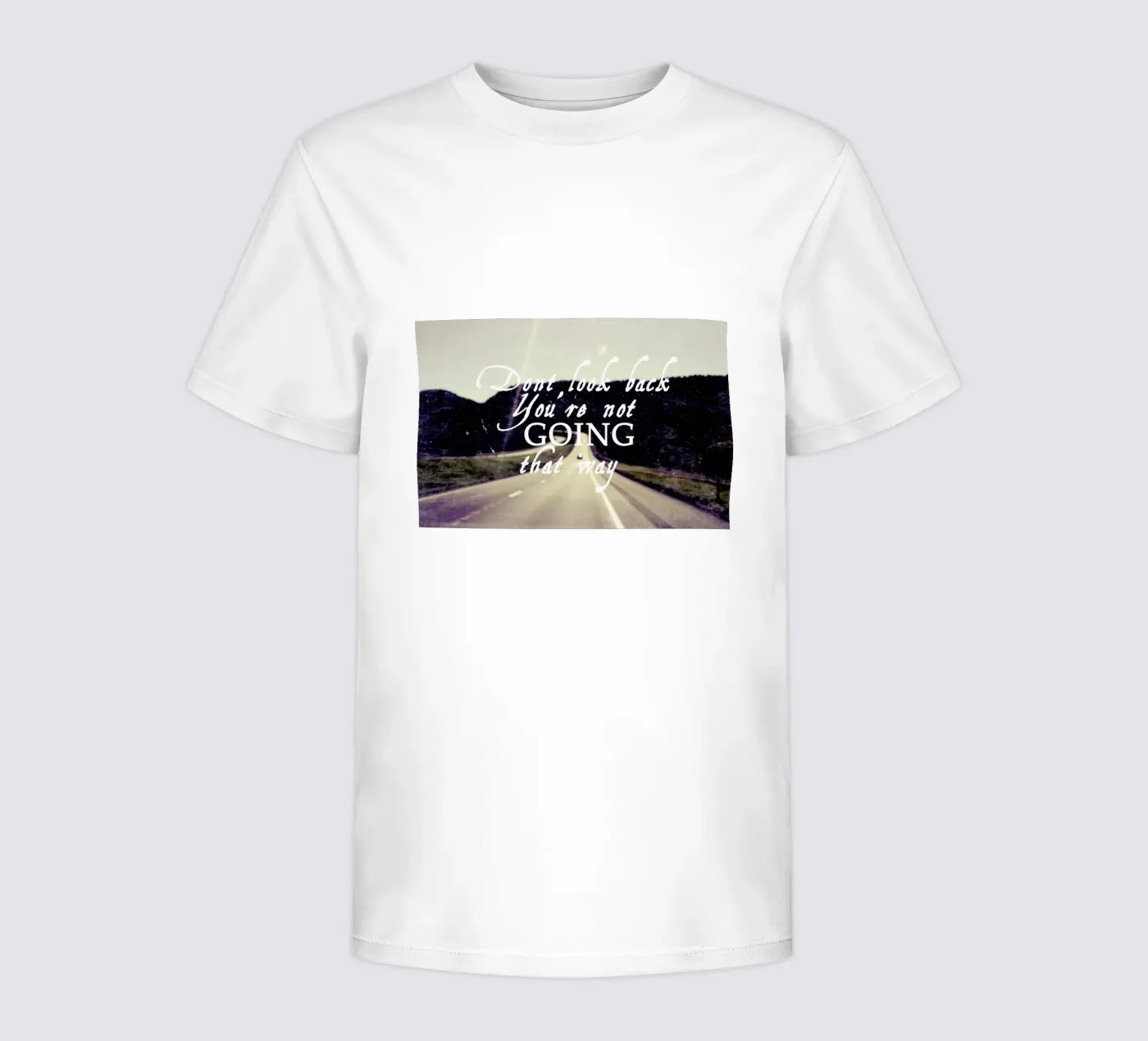 Dont Look Back t-shirt bambini da Vintage Skies