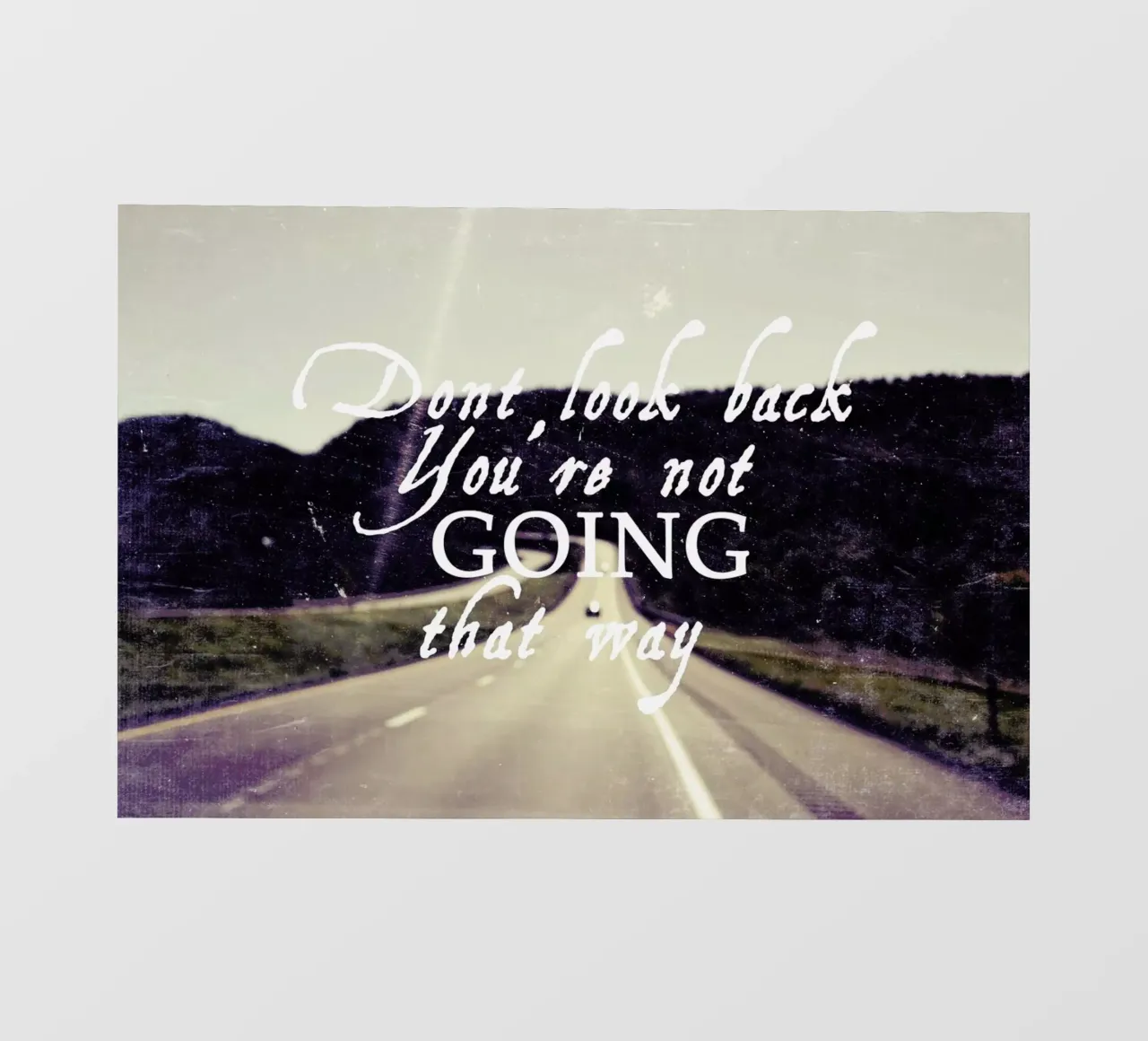 Dont Look Back pellicola backlit da Vintage Skies
