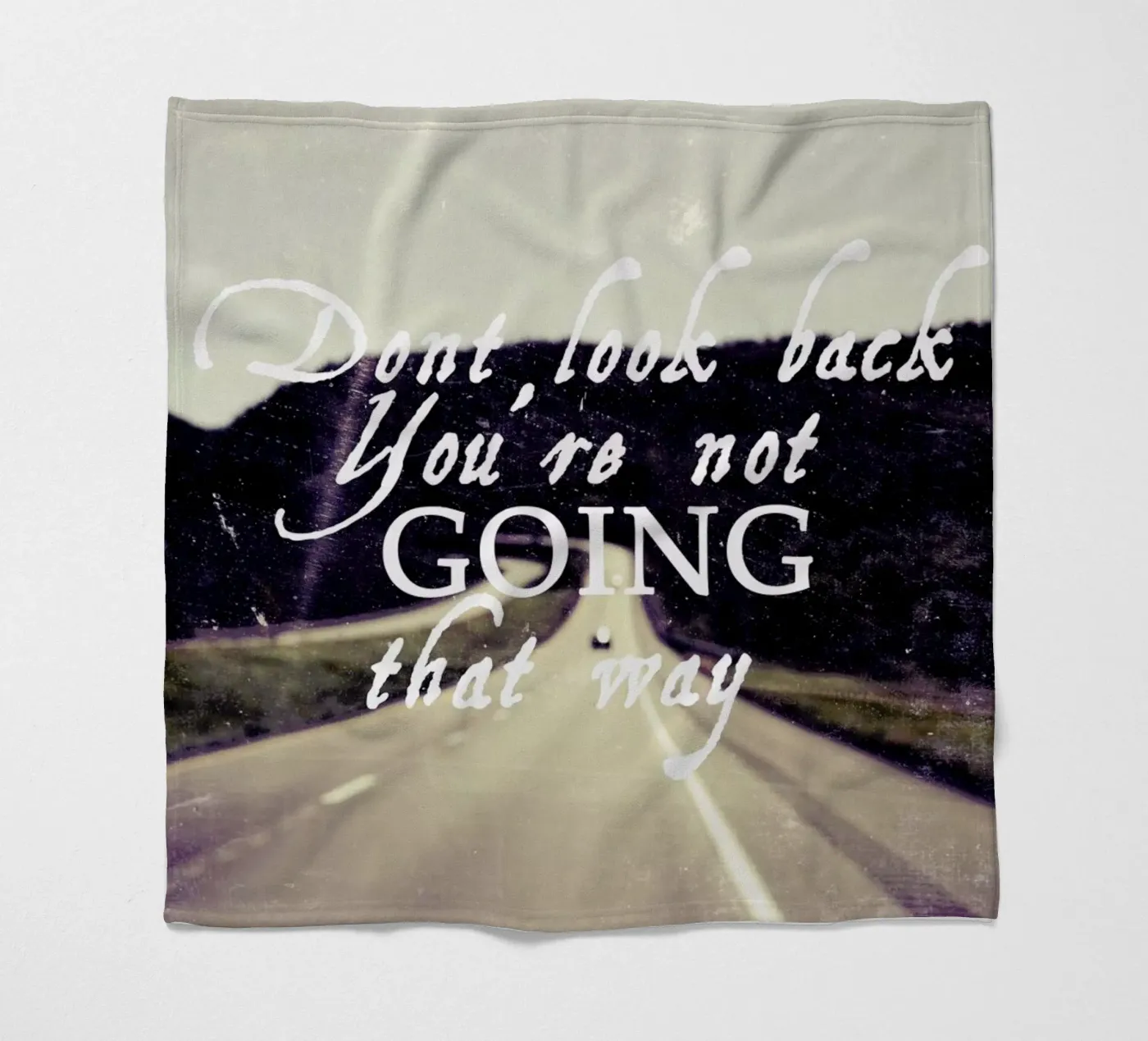 Dont Look Back fleecedeken van Vintage Skies