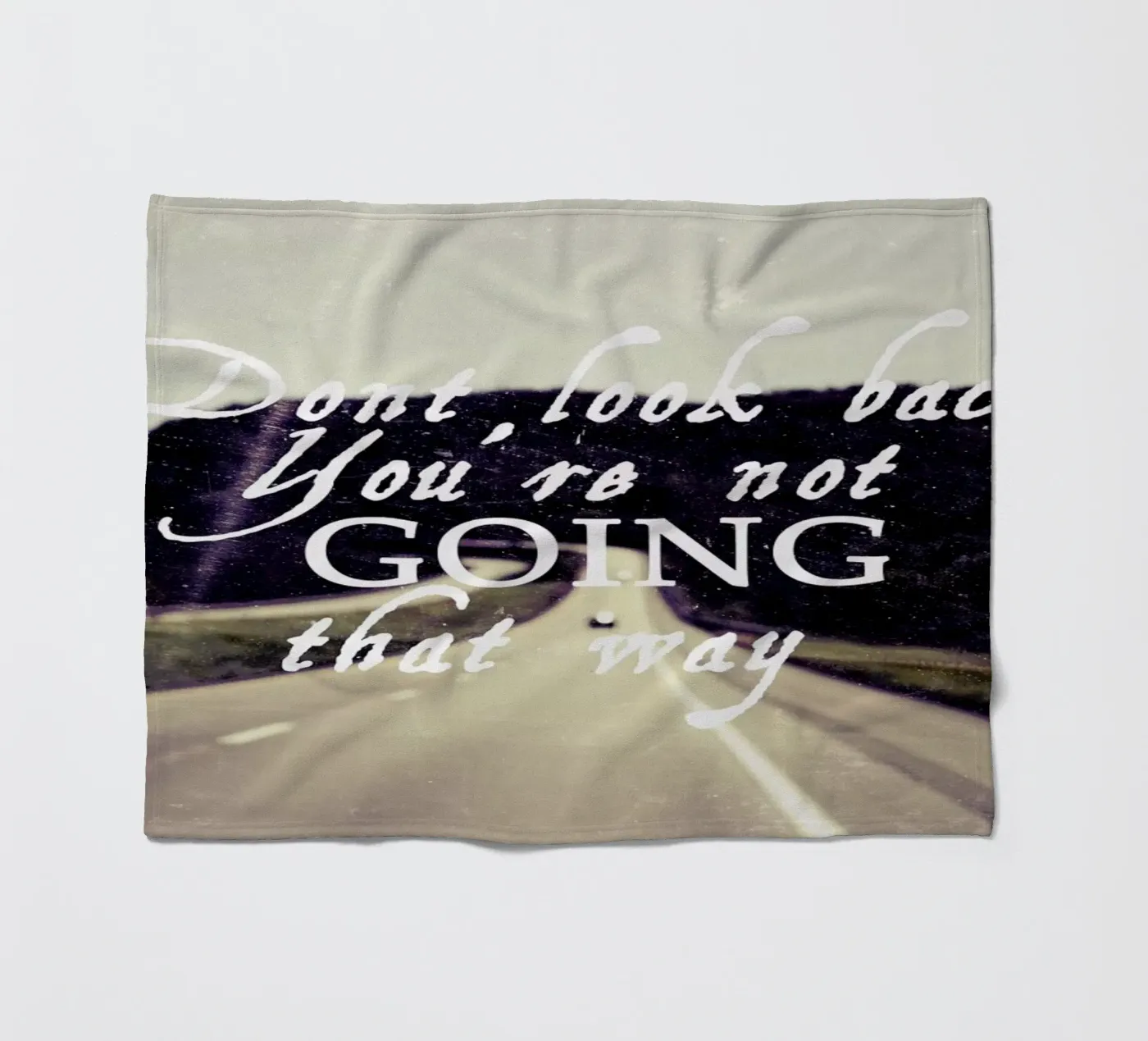 Dont Look Back fleecedeken van Vintage Skies
