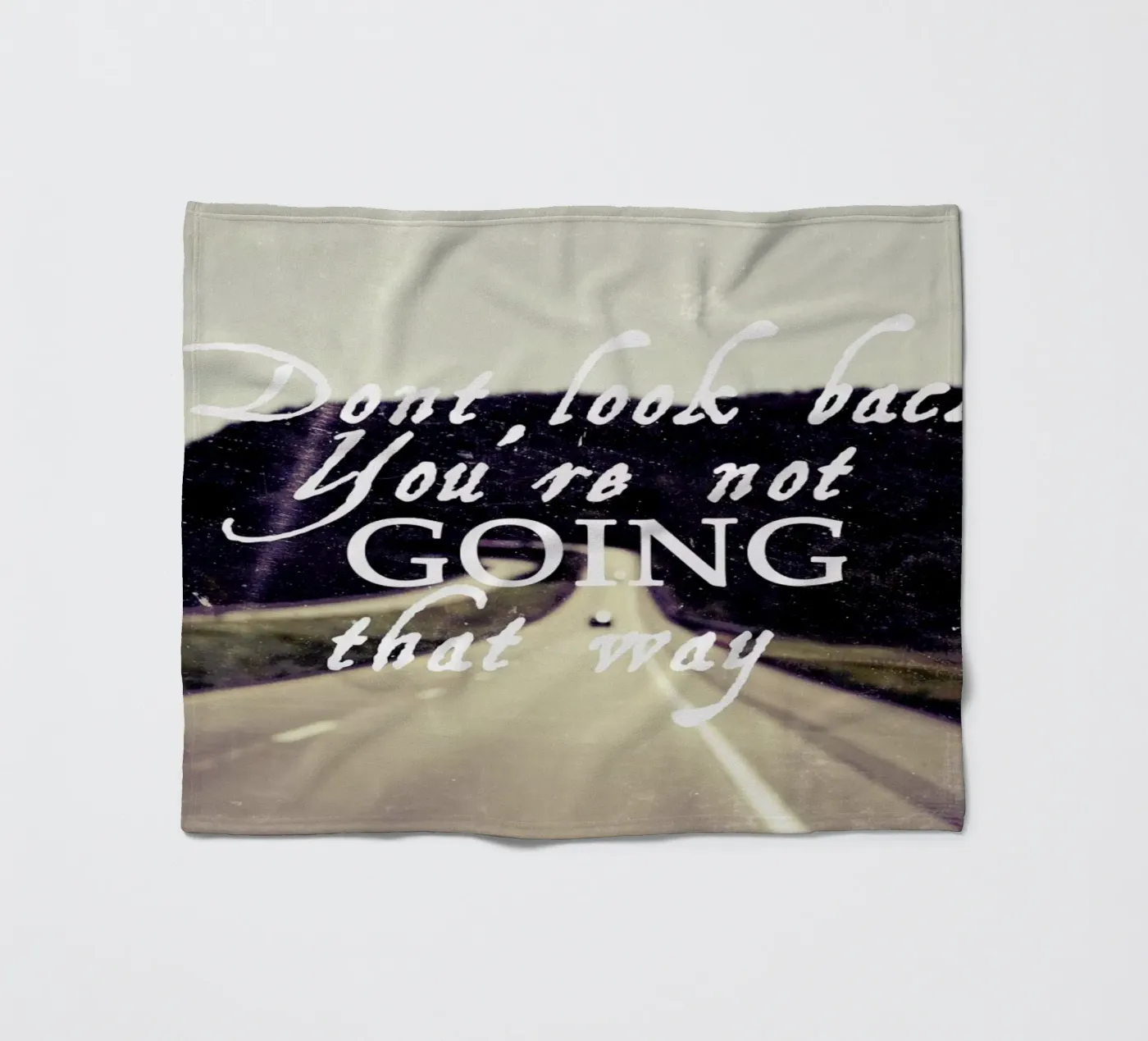 Dont Look Back fleecedeken van Vintage Skies