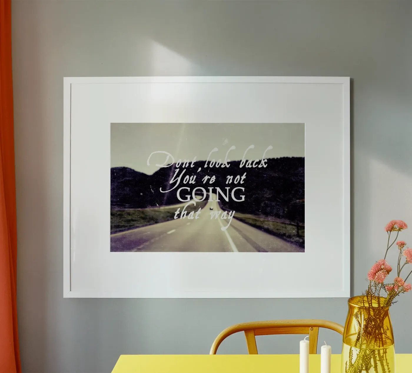 Dont Look Back poster by Vintage Skies