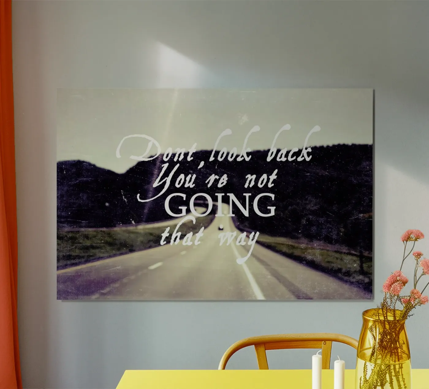 Dont Look Back poster by Vintage Skies