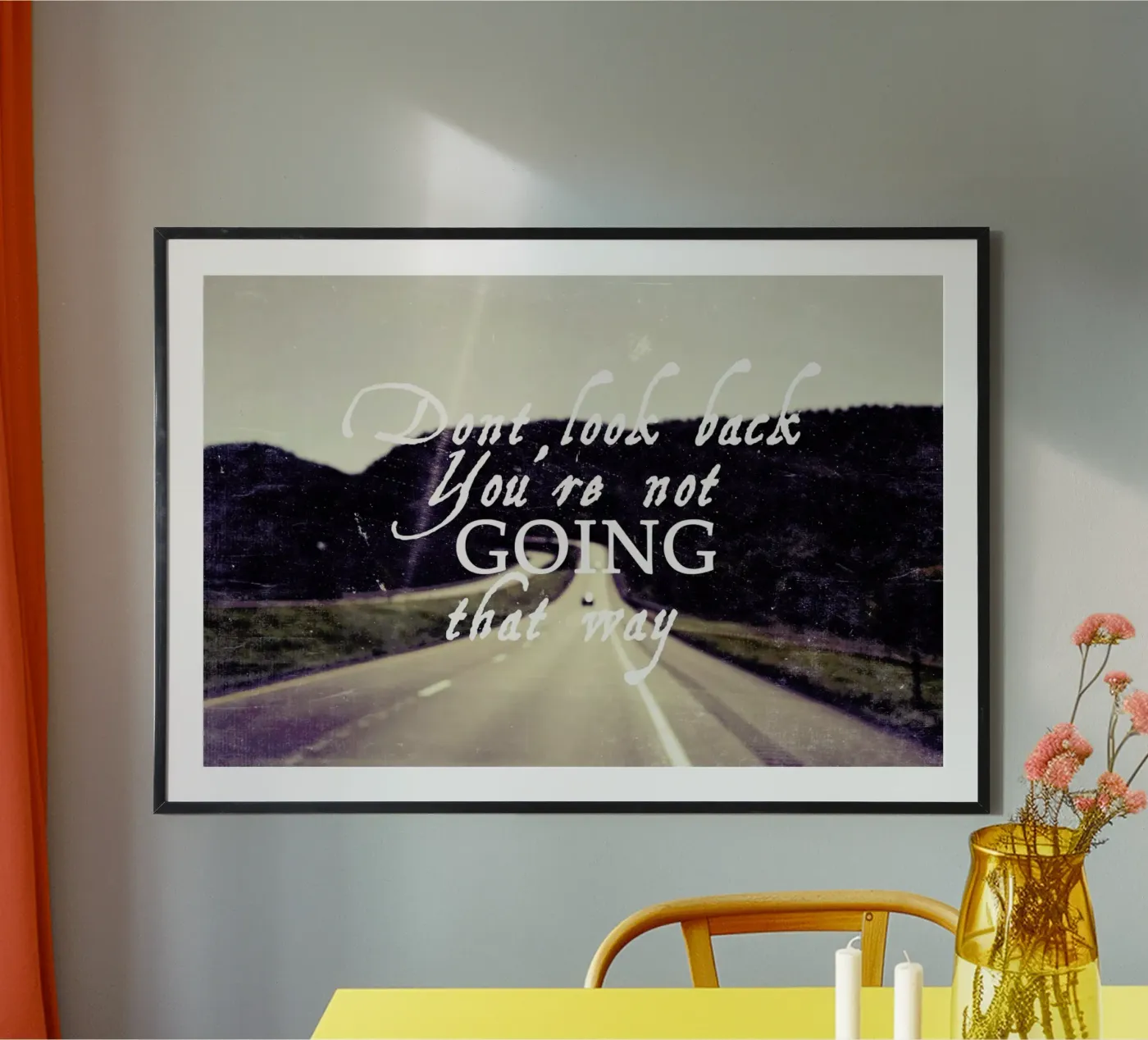 Dont Look Back poster by Vintage Skies
