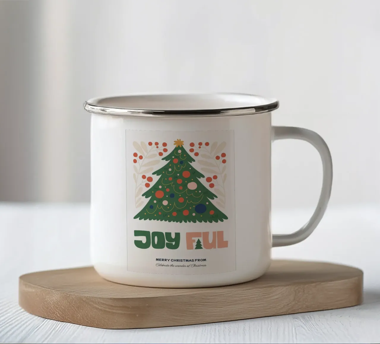 Buon Natale tazza in smalto da Tory