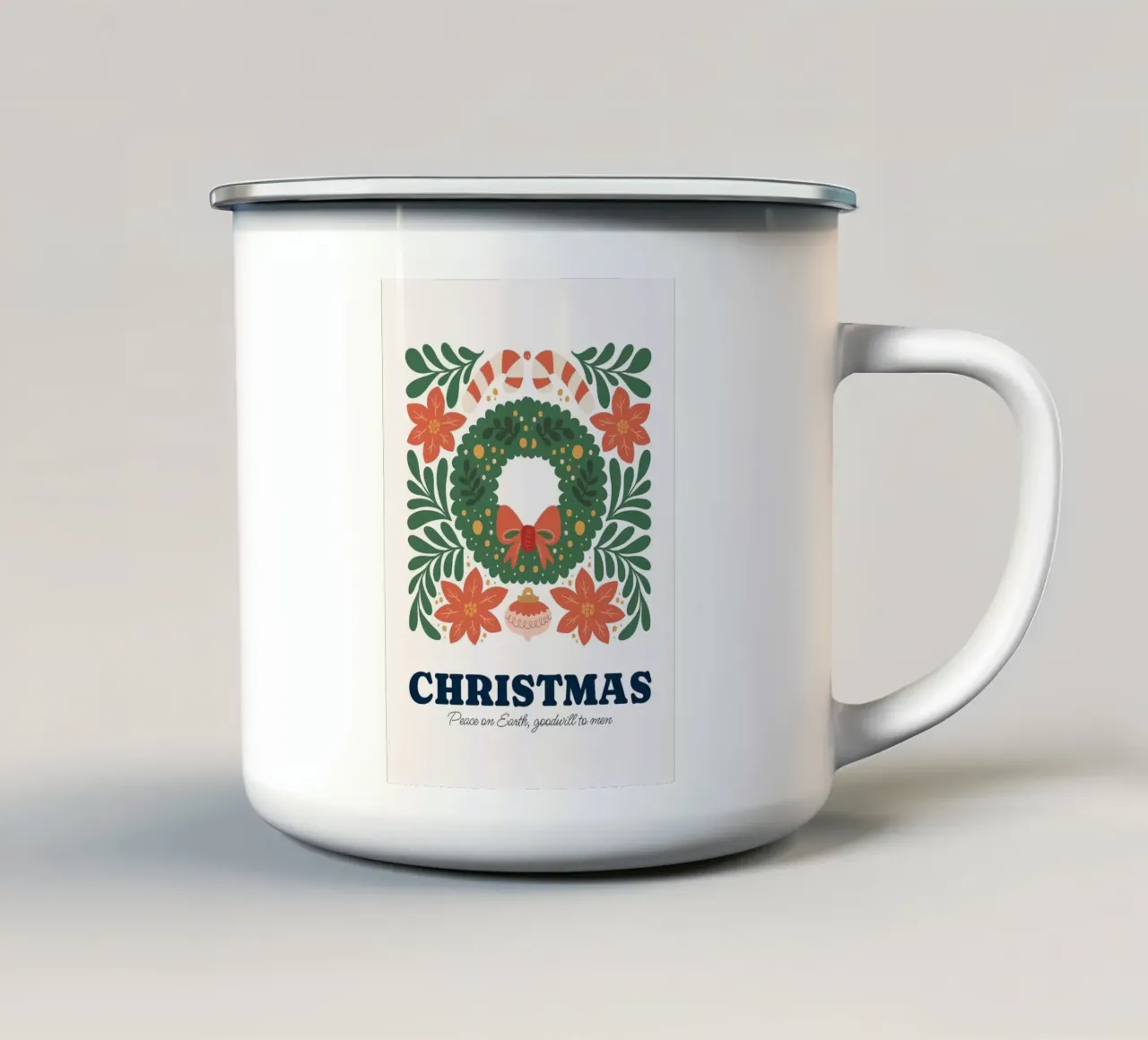 Buon Natale tazza in smalto da Tory