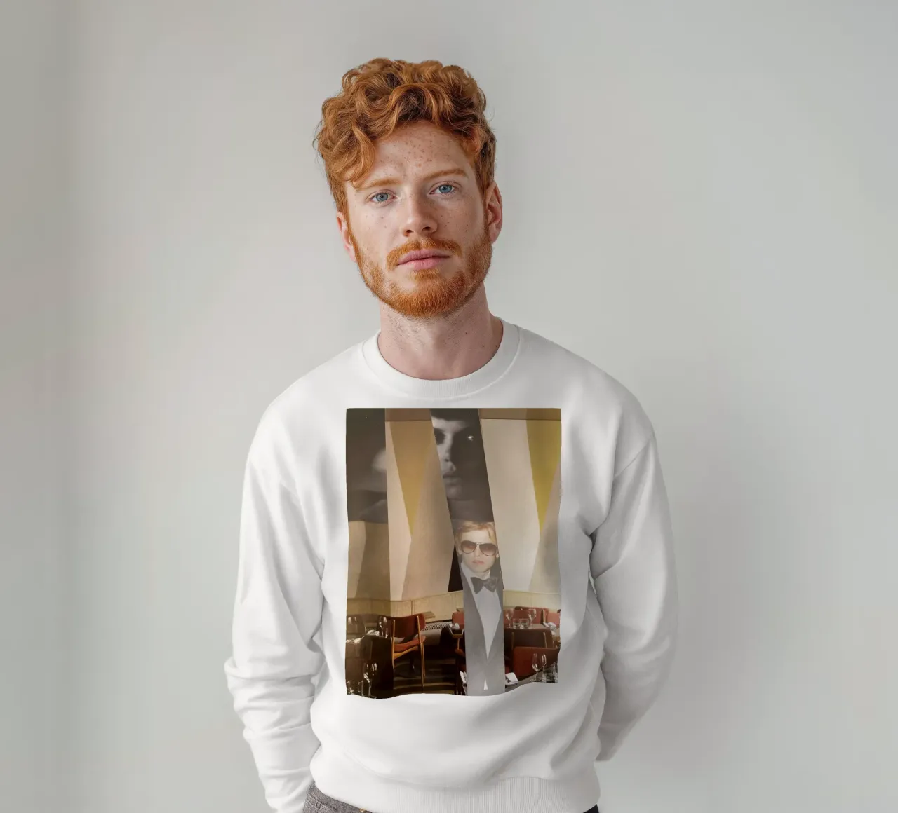 Durchsicht Sweatshirt von dekonstruktiv