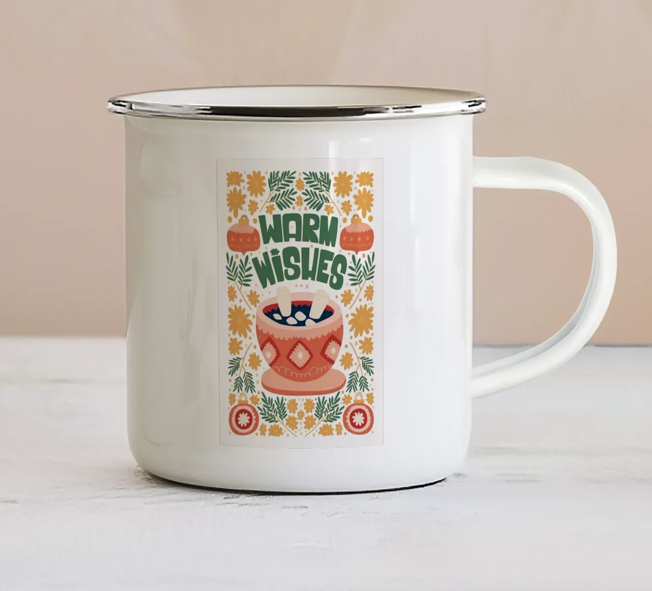 Buon Natale tazza in smalto da Tory