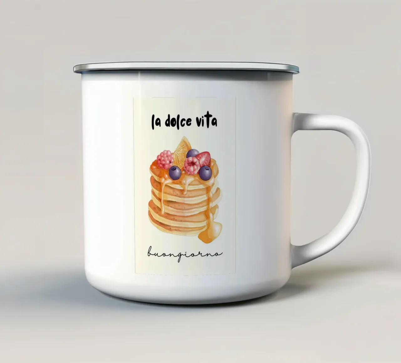 La Dolce Vita Pancake Stack tazza in smalto da Tory