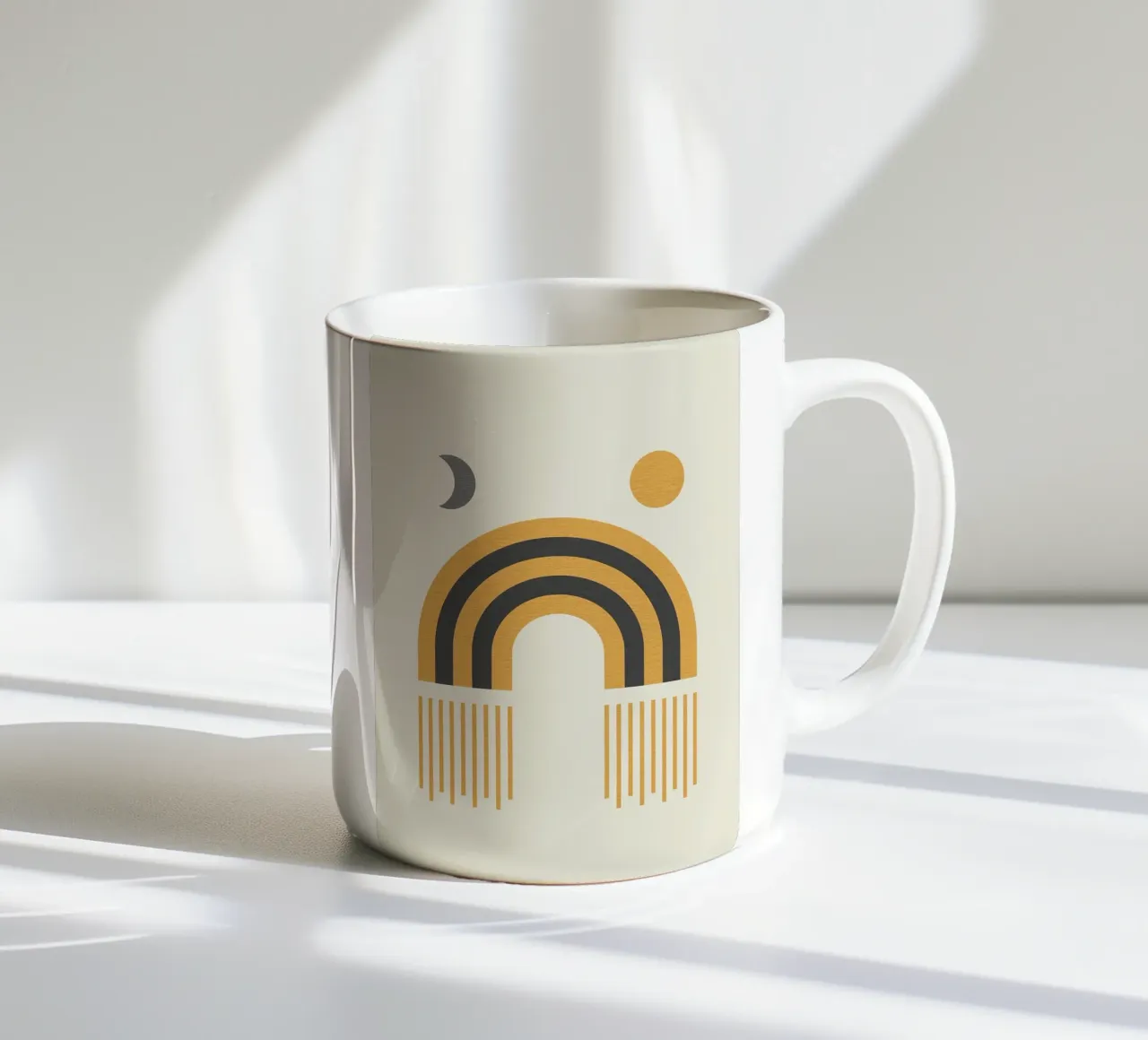 Luna sole arcobaleno tazza in ceramica da Tory