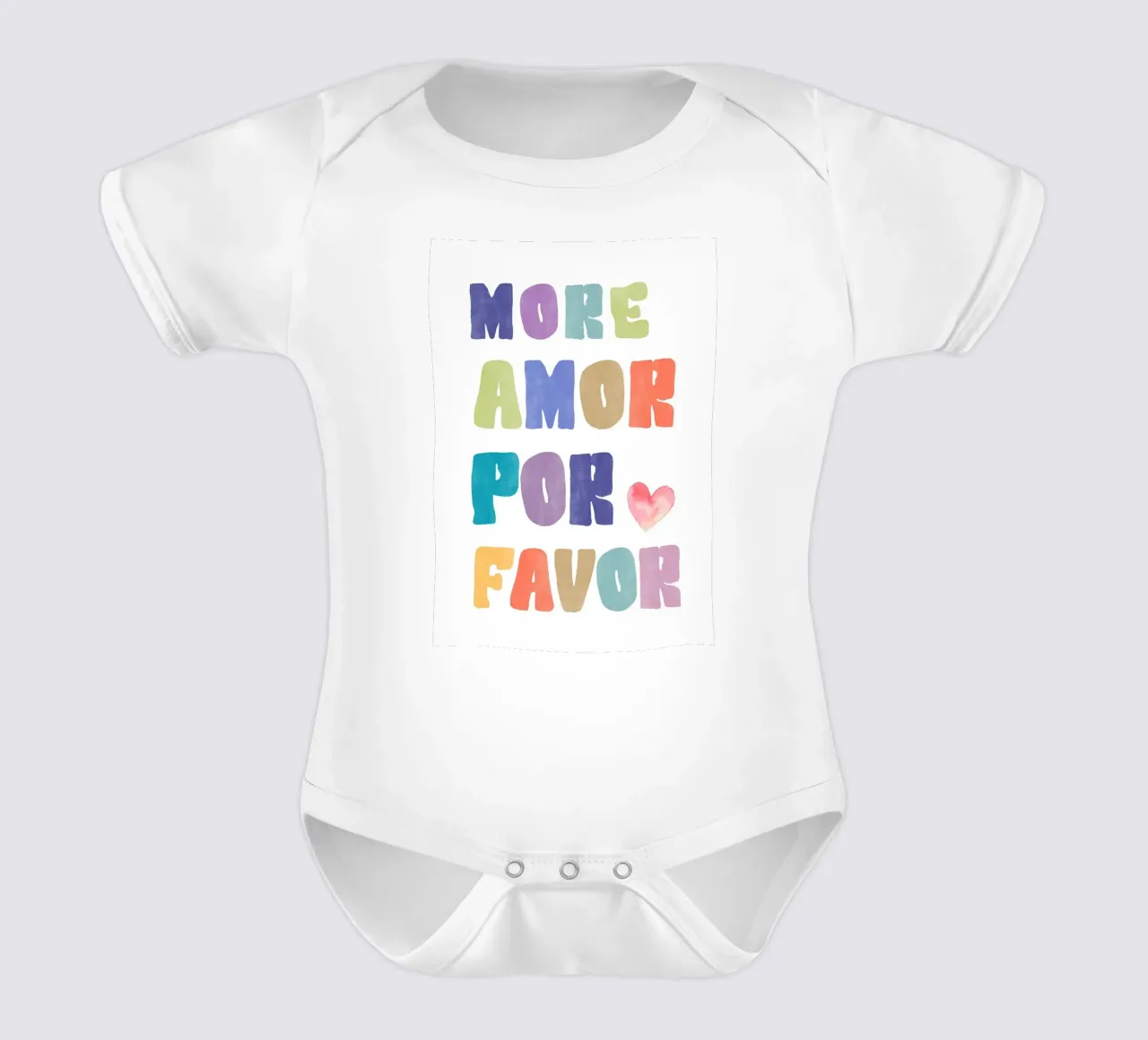 Più amore per favore body neonato maniche corte da Tory