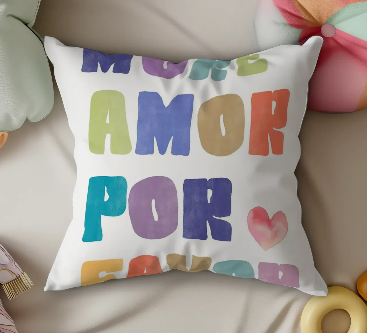 Più amore per favore cuscino da Tory