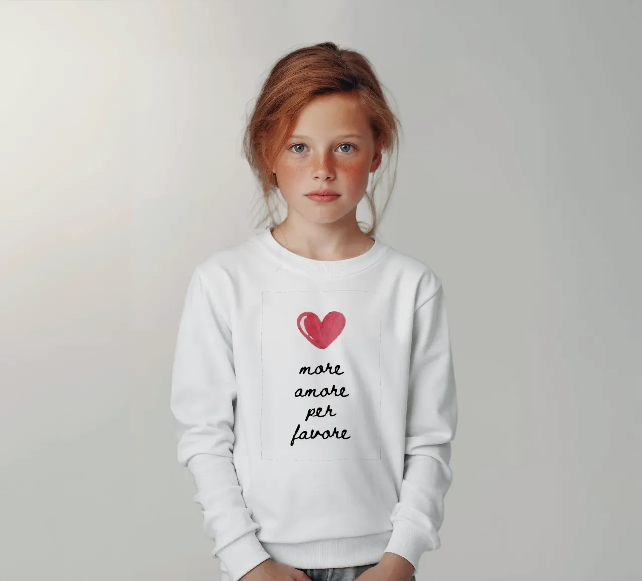 Più amore per favore felpa bambino da Tory