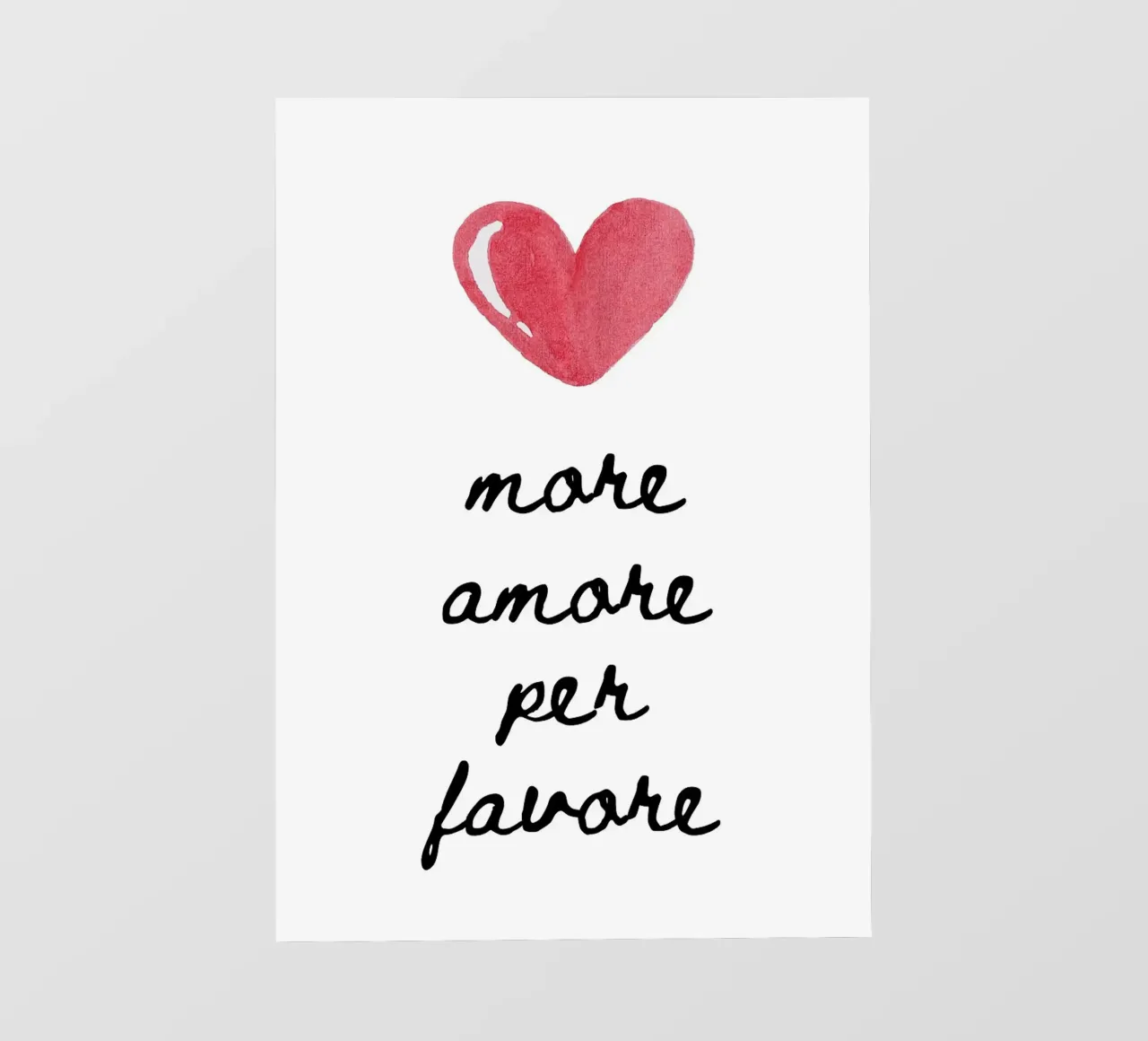 Più amore per favore telo in pvc da Tory