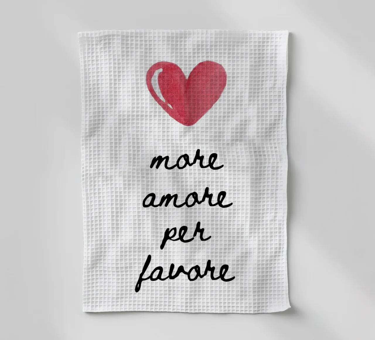 Più amore per favore canovaccio da cucina da Tory