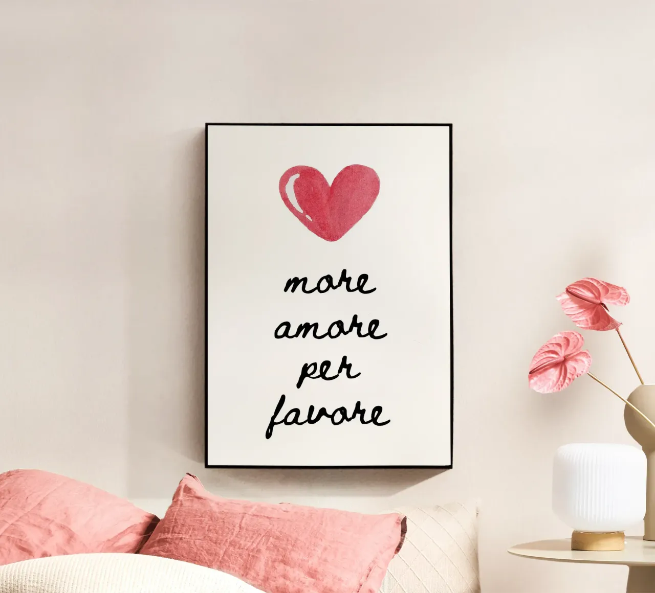 Più amore per favore plexiglass da Tory