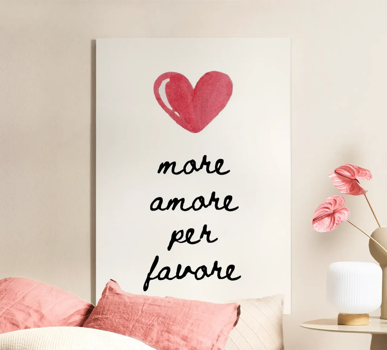 Più amore per favore plexiglass da Tory