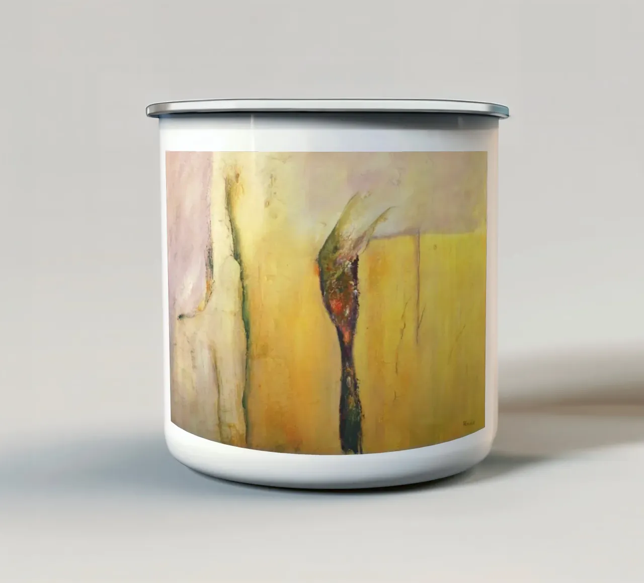 Giallo I tazza in smalto da Anita Gewald