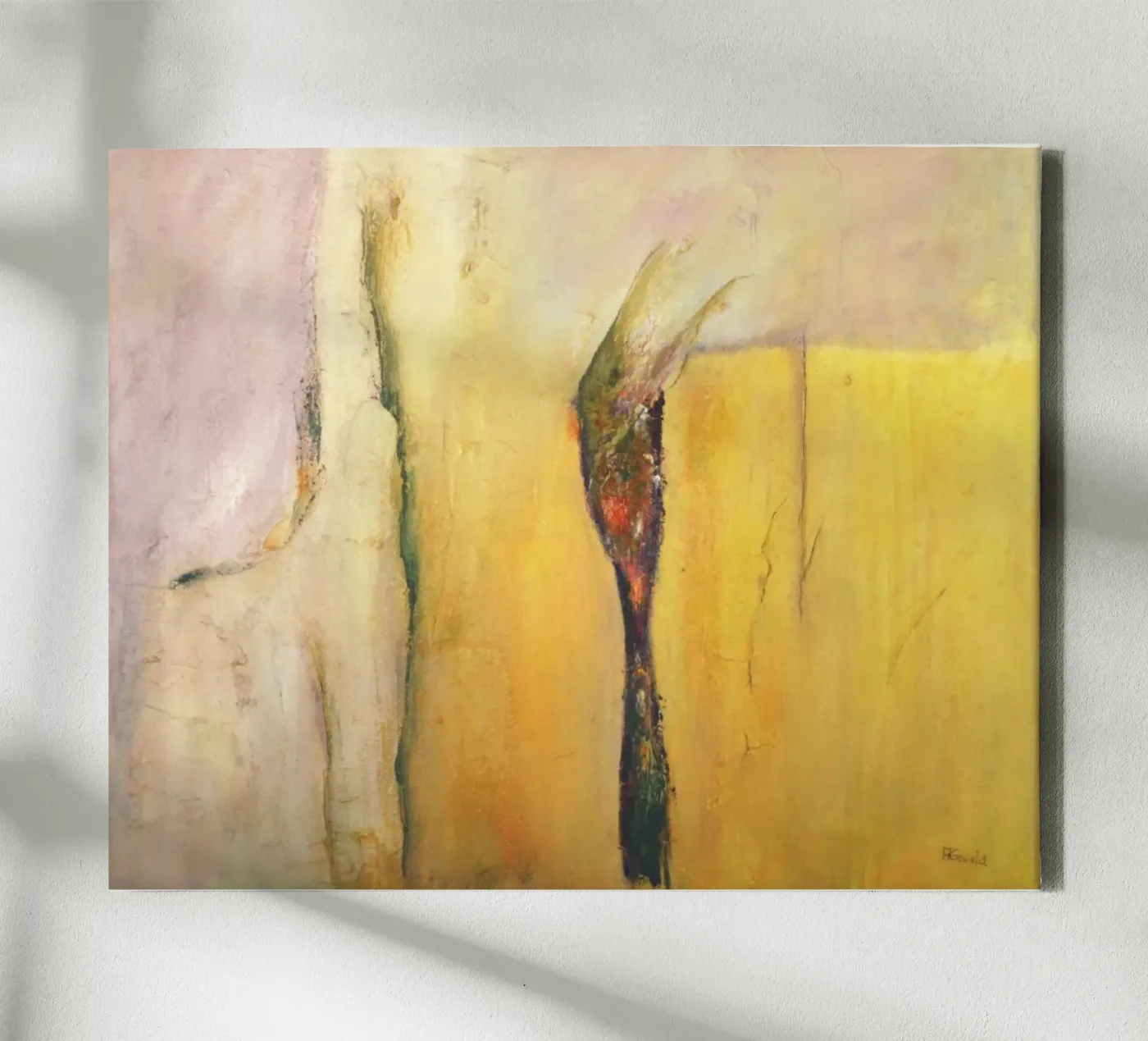 Giallo I tela da Anita Gewald