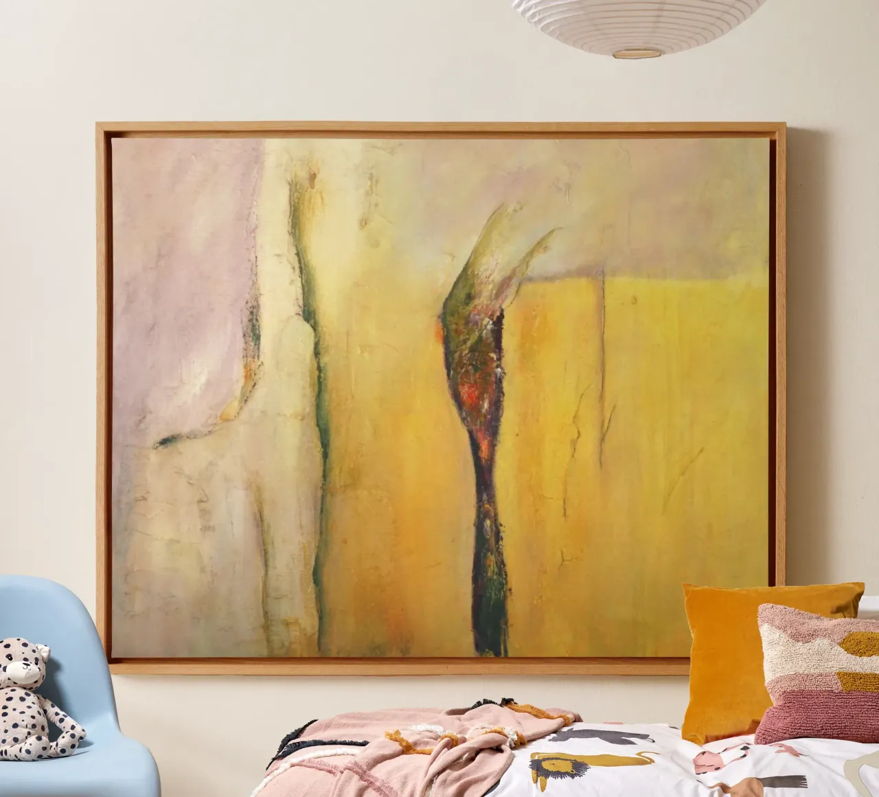 Giallo I tela con Cornice a cassetta da Anita Gewald