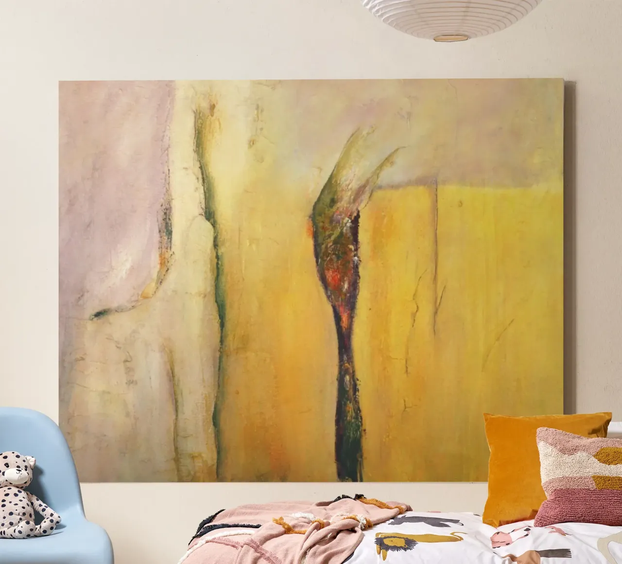 Giallo I tela con Cornice a cassetta da Anita Gewald