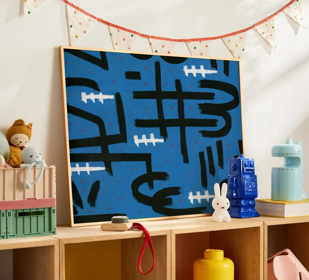 Deep blue sea poster con telaio in plastica da gtobonart