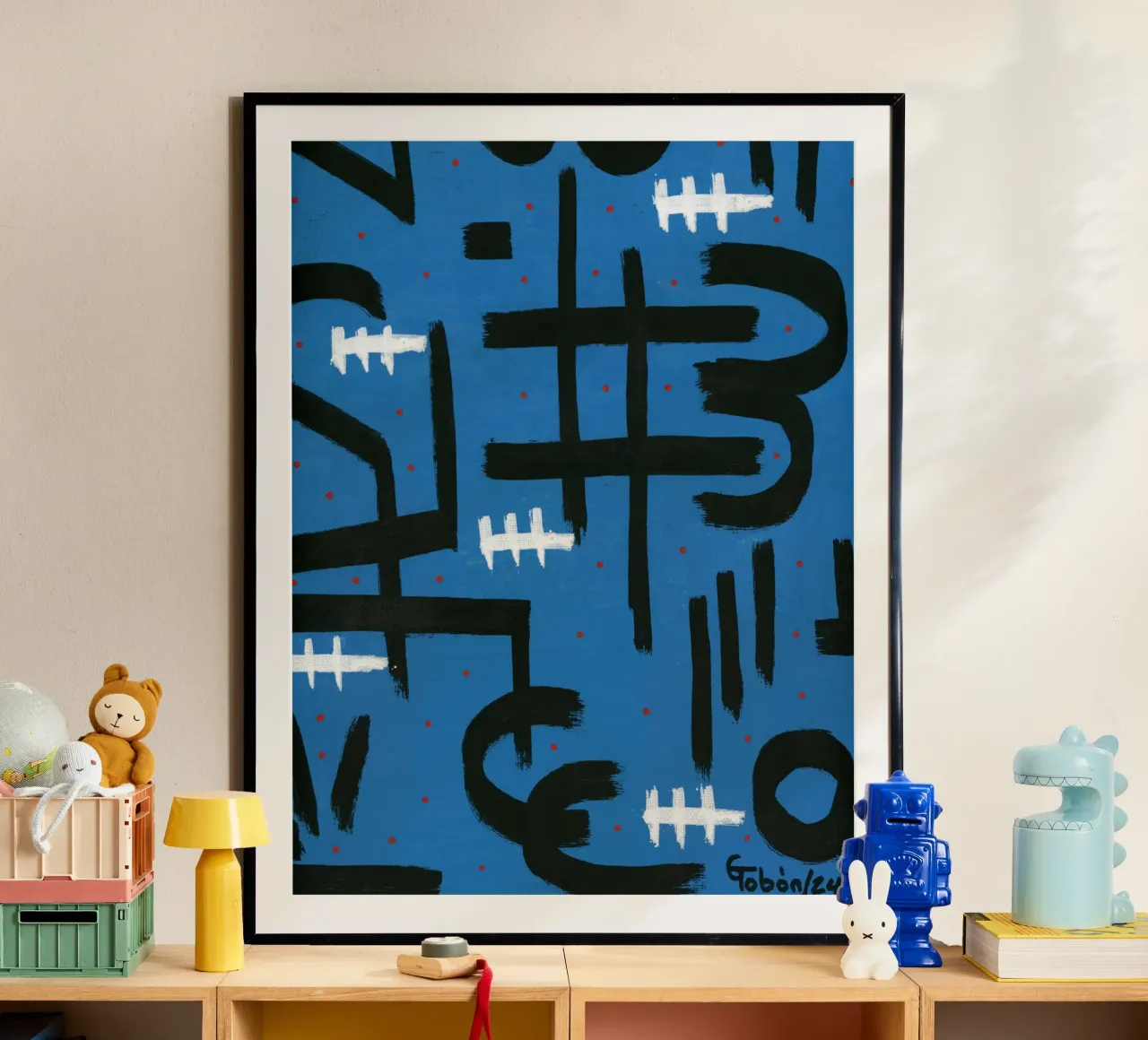 Deep blue sea poster con telaio in plastica da gtobonart
