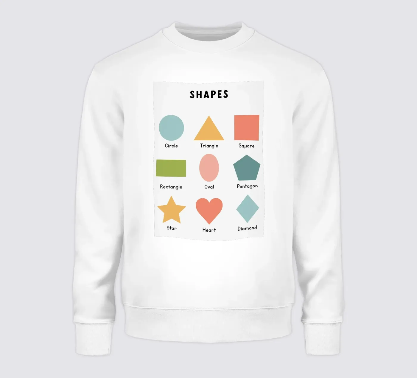 Basic Shapes Chart felpa da bazi
