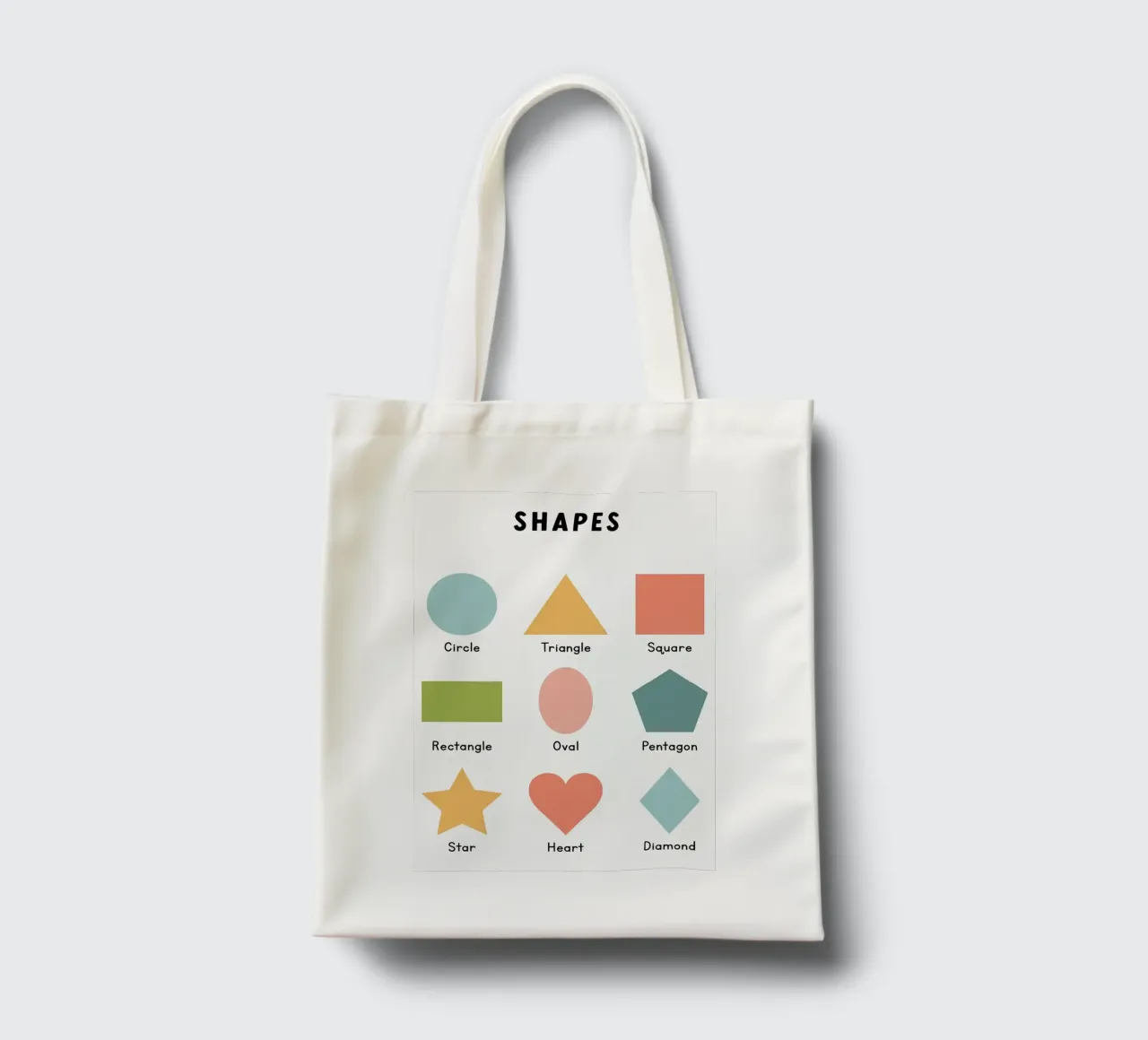 Basic Shapes Chart tote bag by bazi