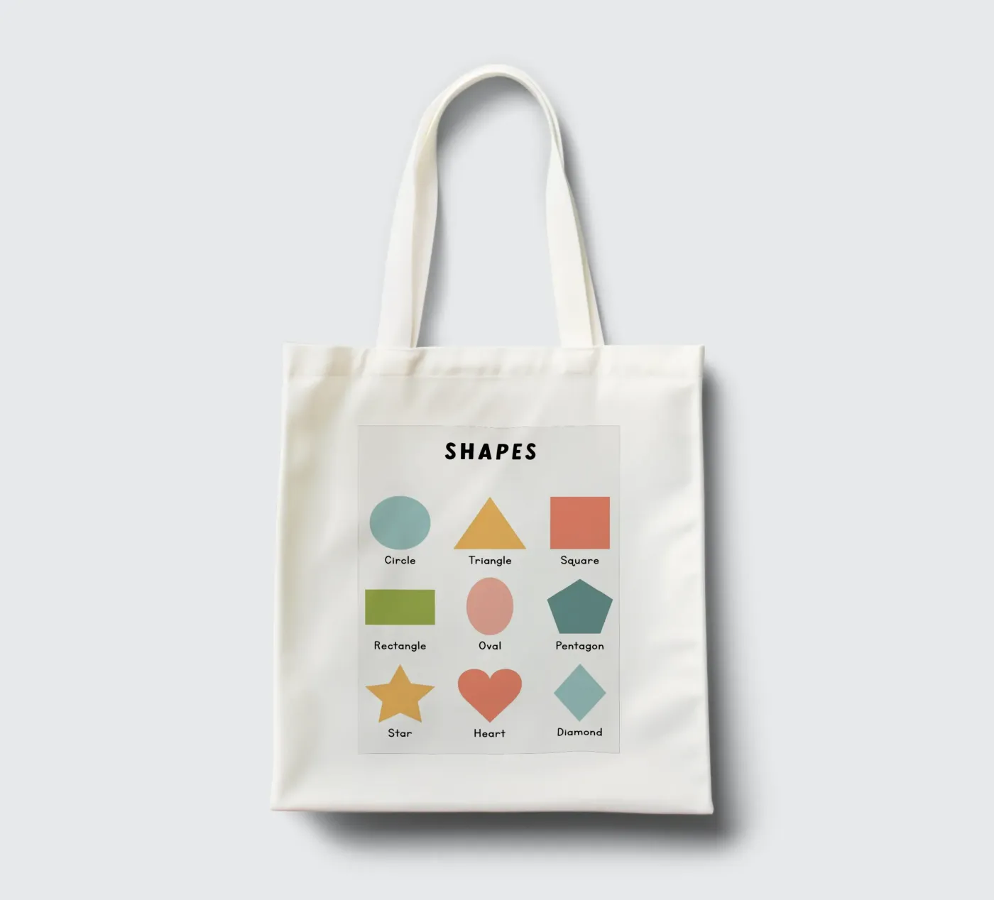 Basic Shapes Chart tote bag by bazi